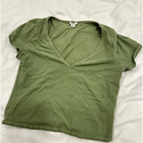 Garage - Green cropped top || Womens || - Picture 2 of 3